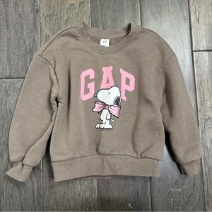 Gap Toddler Peanuts Logo Sweatshirt Snoopy